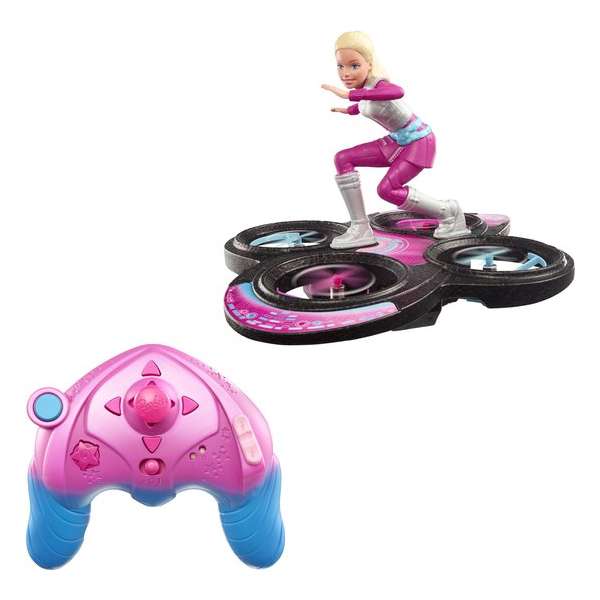 Barbie Star Light Avontuur RC Hoverboard - Barbiepop met Drone