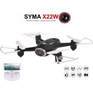 Syma X22W FPV live Camera Drone +app control functie -zwart