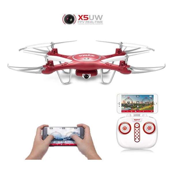 Quadcopter Syma X5UW Live Camera FPV + App Control Functie  +Stabiel Mode |Drone