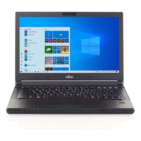 Fujitsu Lifebook E544 14 inch laptop - Refurbished door Daans Magazijn - 8GB RAM - 128GB SSD - i5-4210M - Zwart - B-grade