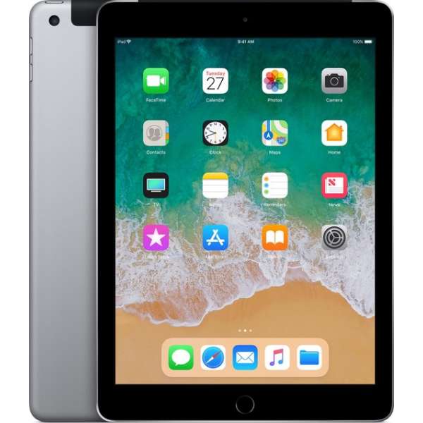 Apple iPad (2018) - 9.7 inch - WiFi + 4G - 128GB - Spacegrijs