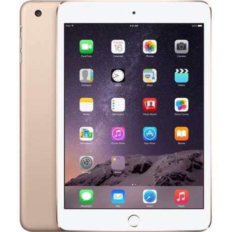 Apple iPad Mini 3 refurbished door Forza - A-Grade (Zo goed als nieuw) - 16Gb - Cellular (4G) - Goud