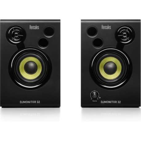 Hercules DJMONITOR 32 - DJ speakerset - Zwart