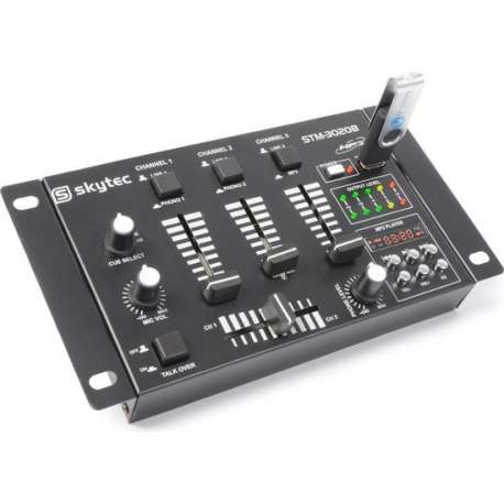 Skytec Stm-3020 4-kanaals Mengpaneel Usb/mp3 - Zwart