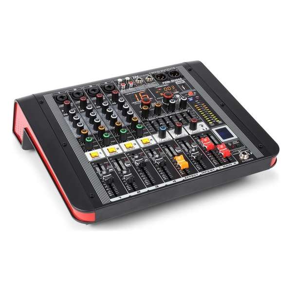 Power Dynamics PDM-M404A 4-Kanalen Studio Mixer met Versterker