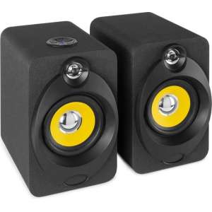 Studio monitor set - Vonyx XP40 stereo studio monitor speakerset 80W met o.a. Bluetooth -