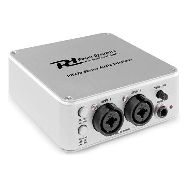 USB Audio interface - Power Dynamixs PDX25 stereo USB audio interface