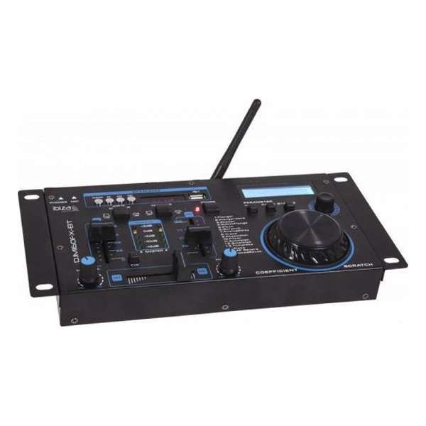 Ibiza Sound DJM160FX-BT 2-kanaals mengpaneel met 16 dsp effecten