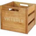 Victrola VA-20 Retro Houten Opslag Krat Mahonie