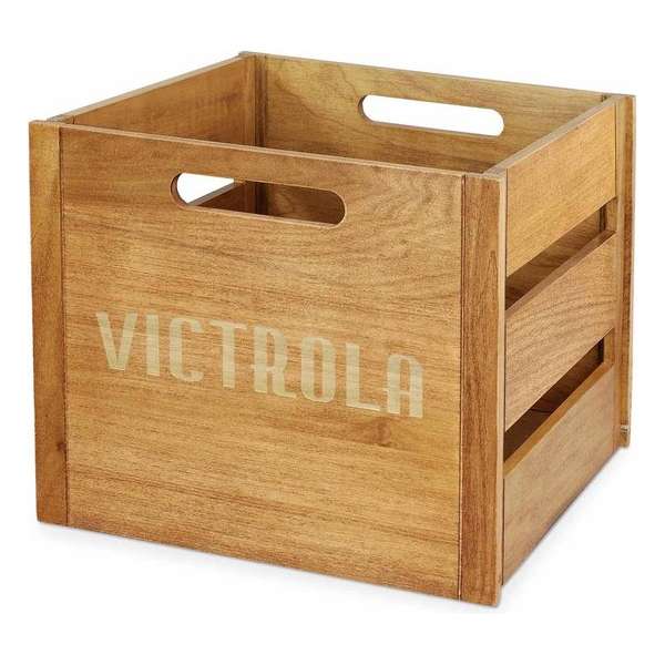 Victrola VA-20 Retro Houten Opslag Krat Mahonie