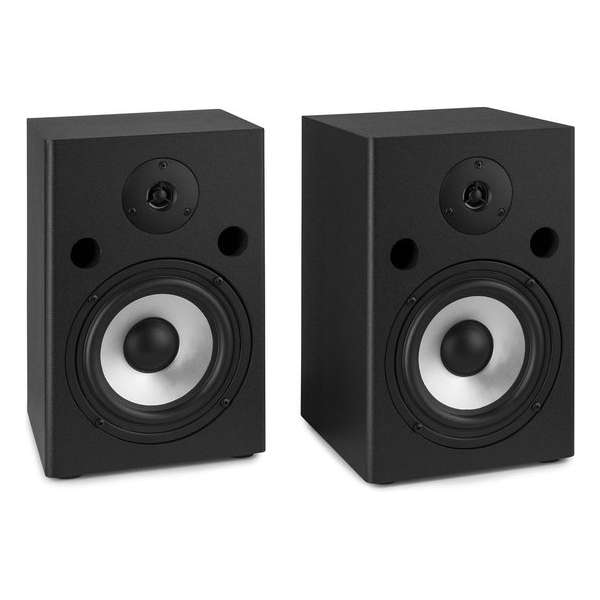 Studio monitor - Vonyx SM65 Actieve 2-weg studio monitor speakerset 6.5 - 180W