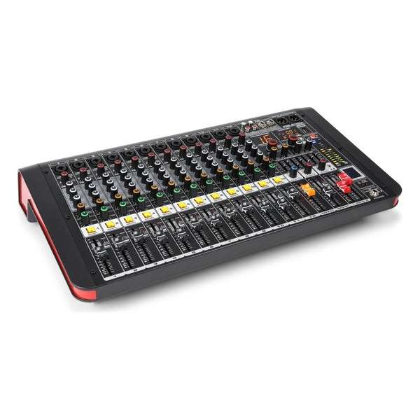 Power Dynamics PDM-M1204A 12-Kanalen Studio Mixer met Versterker