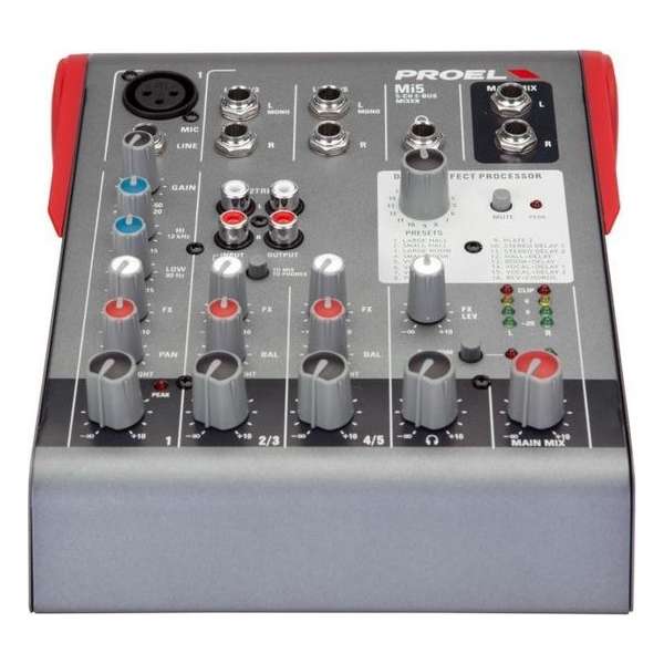 Proel Mi5 Mixer met effect