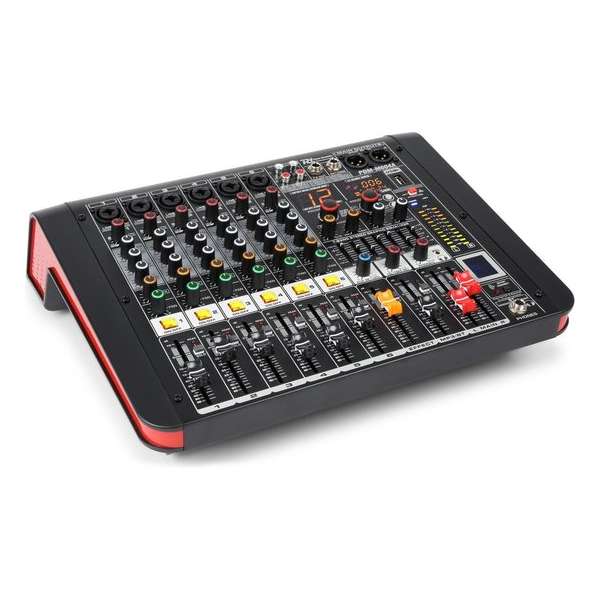 Power Dynamics PDM-M604A 6-Kanalen Studio Mixer met Versterker