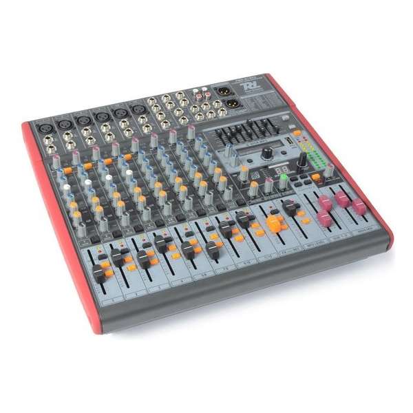 PDM-S1203 Stage Mixer 12-Kanaals DSP/MP3- USB IN/UIT