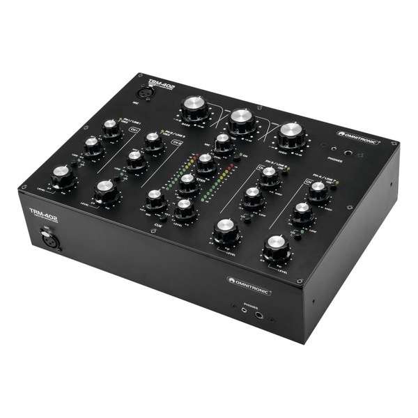 Omnitronic TRM-402 - 4 Kanaals - DJ Mixer - Rotary Mixer