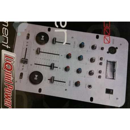 Liquid Power DJ300 Pro Mixer - Mengpaneel Stereo 3-Kanaals met 5 inputs