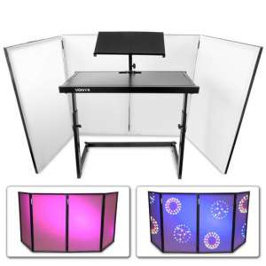 Vonyx DJ booth met verstelbaar meubel en scherm