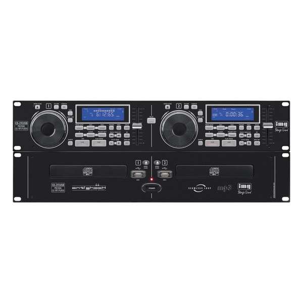 IMG STAGELINE CD-292USB, Dubbele CD, ID3 Tag, Reloop-functie