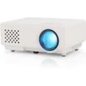 Lumeri mini beamer - mini projector - LED beamer - wit