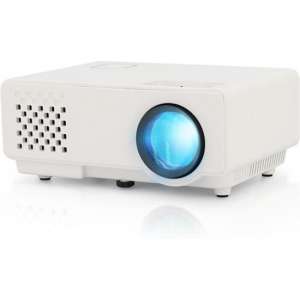 Lumeri mini beamer - mini projector - LED beamer - wit