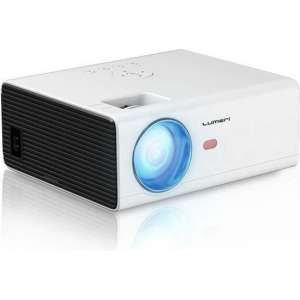 Lumeri mini beamer - mini projector - LED beamer - wit