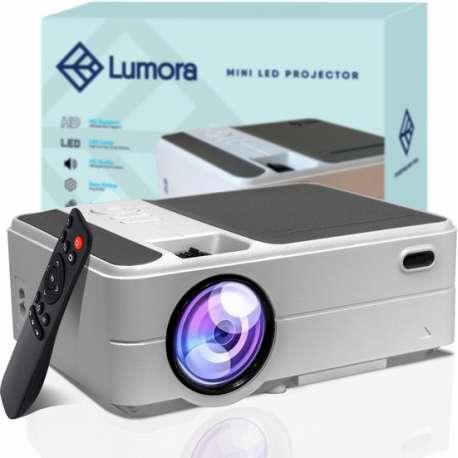 Lumora – Wifi Beamer – Compact – Projector- 3800 Lumen – HD - Inclusief HDMI Kabel – Afstandsbediening – Films en TV – Wit