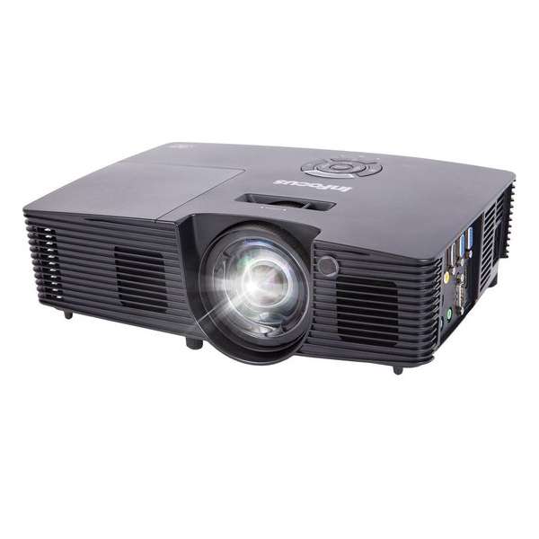 Infocus IN112XV beamer/projector 3400 ANSI lumens DLP SVGA (800x600) Desktopprojector Zwart