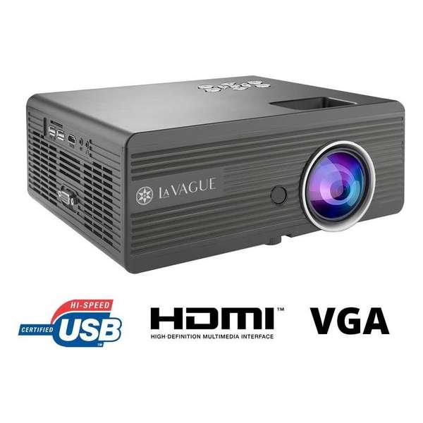 La Vague Beamer Lv-Hd271 Lcd Helderheid: 2300 Lm 854 X 480 Wvga 1000 : 1 Zwart