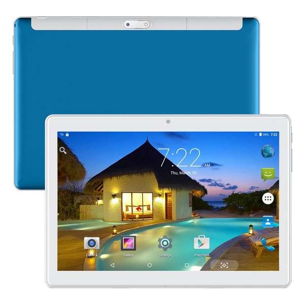 Kindertablet Blauw Educatief - 10 inch XL - EduTab - Andoroid 9.0 - 16GB - Tablet - Inclusief gratis Tablethouder