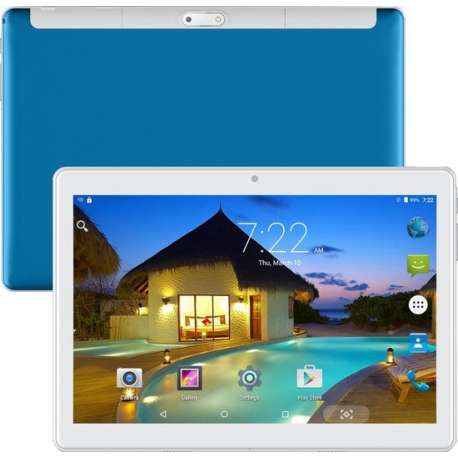 Kindertablet Blauw Educatief - 10 inch XL - EduTab - Andoroid 9.0 - 16GB - Tablet - Inclusief gratis Tablethouder