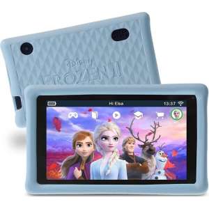 Pebble Gear Kindertablet Disney Frozen Set Etui- 7 inch - 1GB - Android 8.1- 500 spelletjes - Ouderlijk toezicht