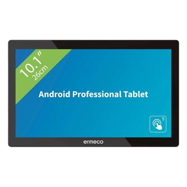 Ermeco 10.1 inch Tablet met Android 6 voor professioneel 24/7 gebruik | Touchscreen | 2GB RAM | 8 GB Flash