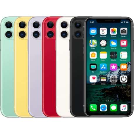 Apple iPhone 11 - Refurbished door Leapp - A grade (Zo goed als nieuw) - 64GB - Zwart