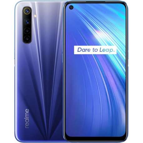 realme 6 16,5 cm (6.5'') 4 GB 128 GB Dual SIM 4G USB Type-C Blauw Android 10.0 4300 mAh