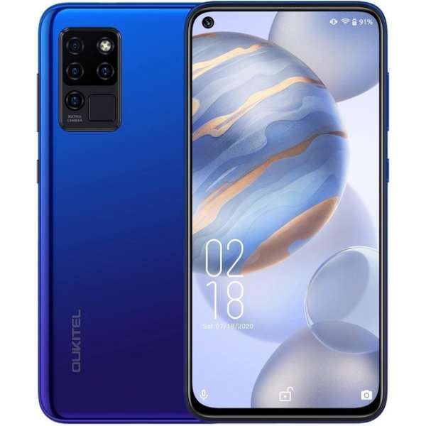 Oukitel C21 16,3 cm (6.4") Dual SIM Android 10.0 4G USB Type-C 4 GB 64 GB 4000 mAh Blauw